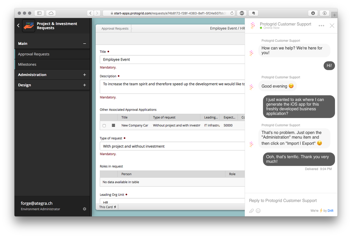 Neue Chatfunktion